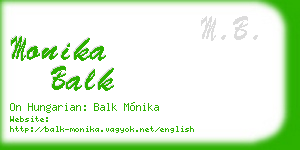 monika balk business card